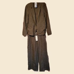 Eileen Fisher linen pant suite